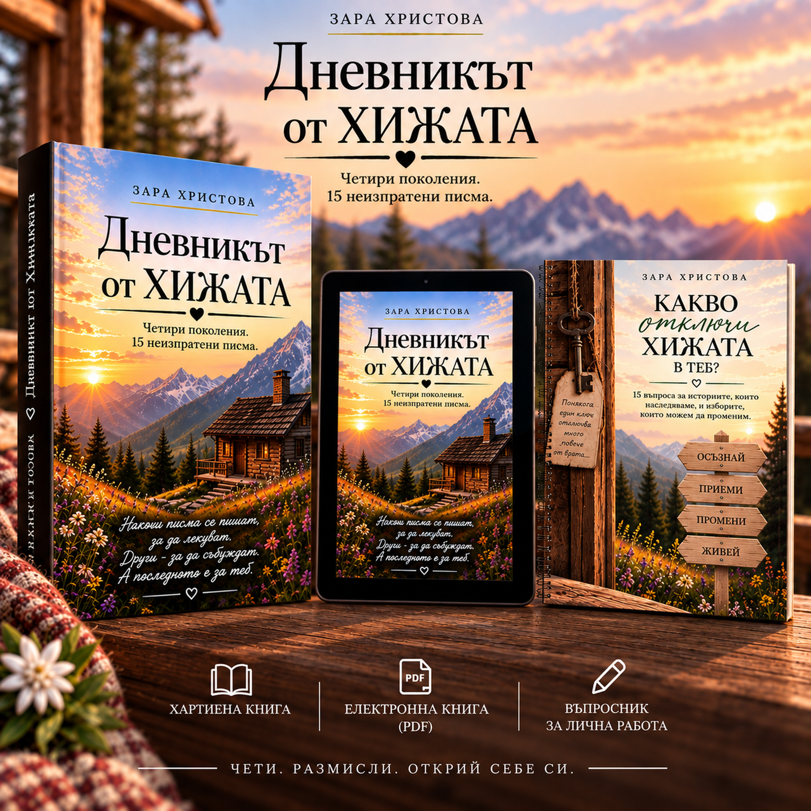 Дневникът от хижата - комплект (Книга+PDF+Работен въпросник)